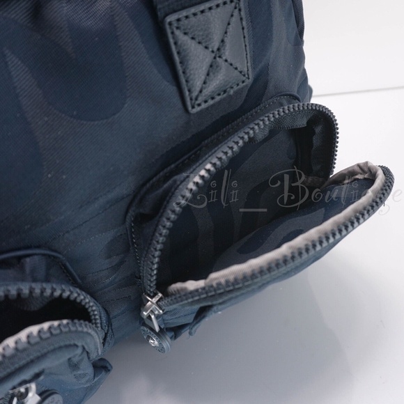 Kipling Defea Large Satchel Shoulder Handbag HB7355 Doodle Jacquard Navy NWT 134 - Picture 8 of 13